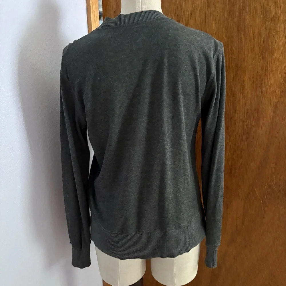 VIVIENNE WESTWOOD Man sz 46 sz S Gray Asymmetrical Cardigan Tencel - Picture 5 of 10